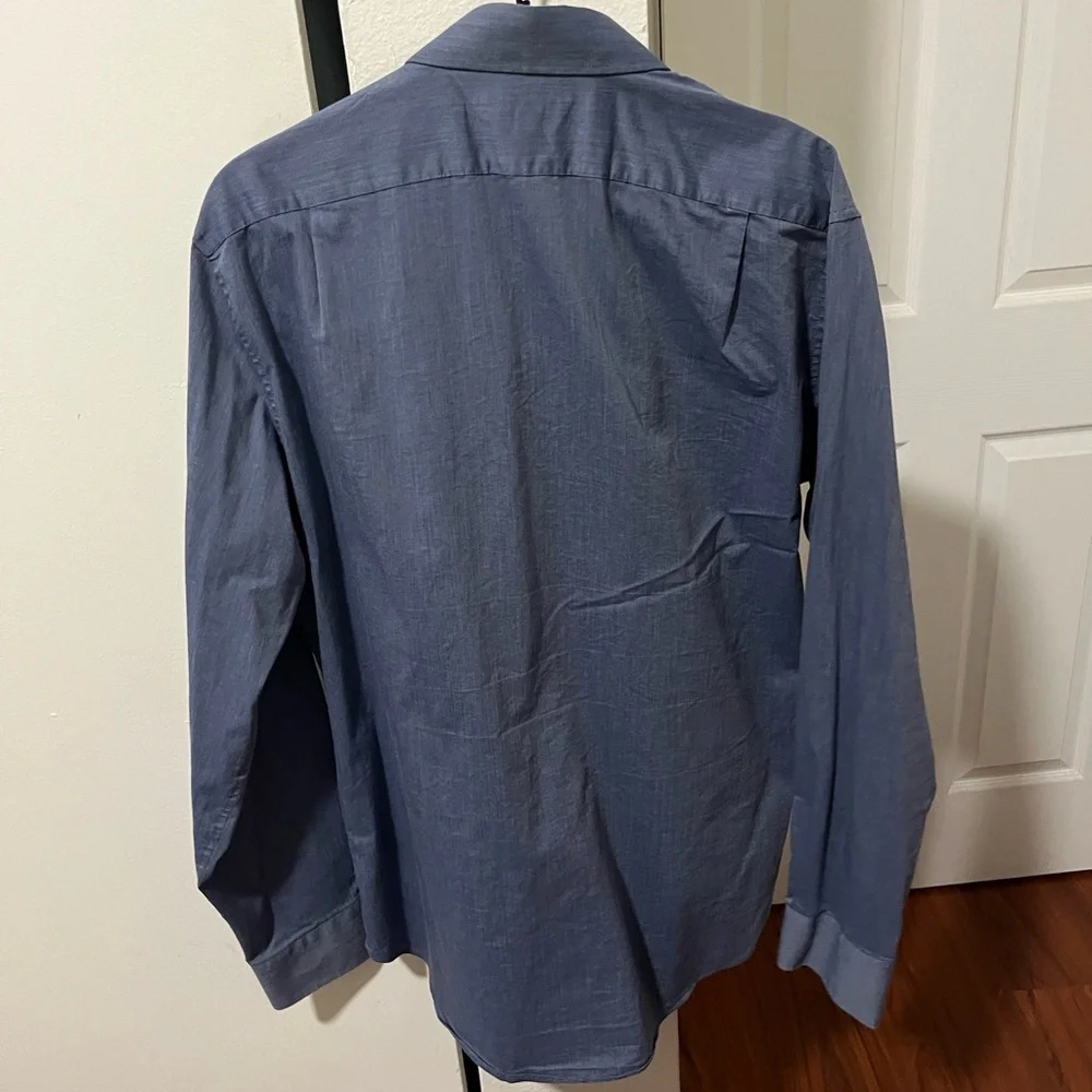 J. Crew Men’s Navy Blue Button-Up Dress Shirt